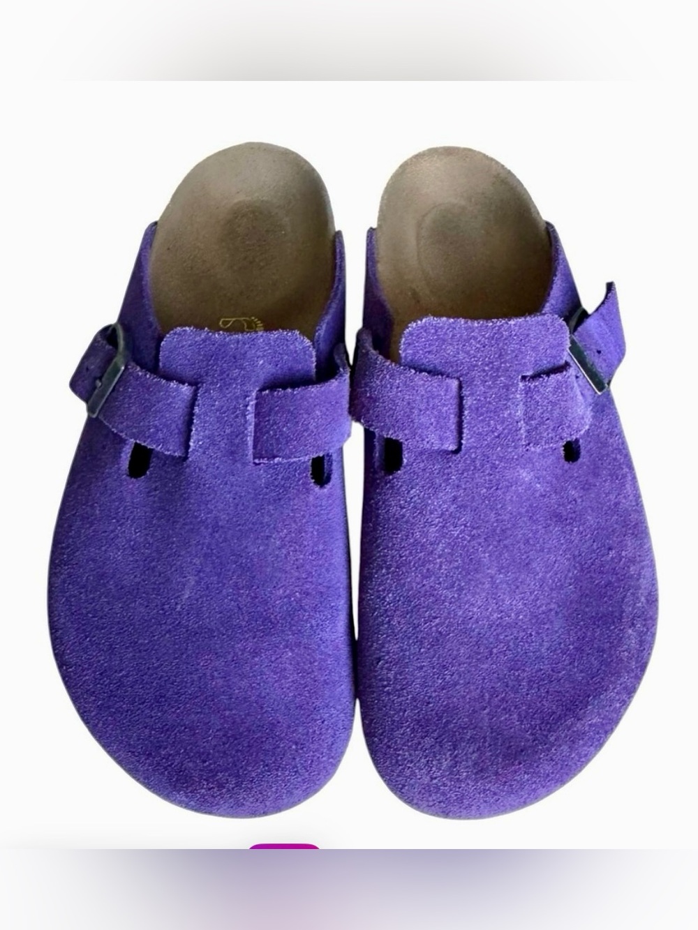 Birkenstock Boston Suede Boston Clogs- Purple- Size 37 Regular